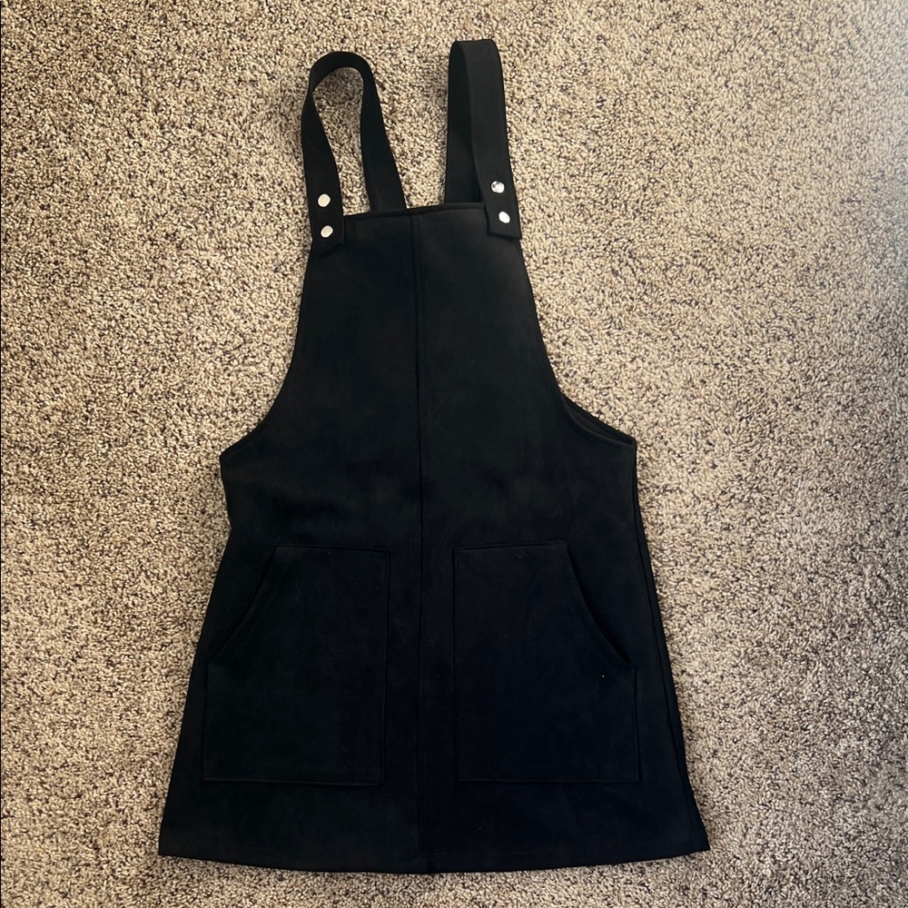 Forever 21 Pinafore Black Short Dress